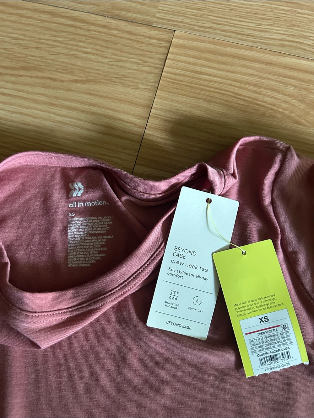 NWT all in motion Beyond Ease Crewneck Tee Women’s XS - Picture 2 of 6